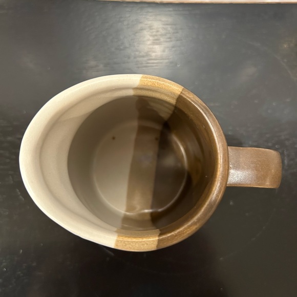 McCoy Pottery Tri-color Brown Sandstone Creamer 1414 USA - Picture 2 of 4